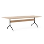 &Tradition - Pavilion Dining Esstisch AV24, 250 x 110 cm, Eiche klar lackiert / Gestell schwarz