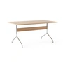 &Tradition - Pavilion Dining Esstisch AV18, 160 x 90 cm, Eiche klar lackiert / Gestell chrom