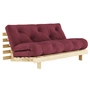 Karup Design - Roots Schlafsofa, 160 x 200 cm, Kiefer natur / bordeaux (710)