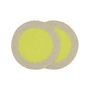 Remember - Baumwoll-Tischsets, lime (2er-Set)