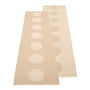 Pappelina - Vera Wendeteppich 2.0, 70 x 280 cm, beige / beige metallic