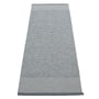 Pappelina - Edit Teppich, 70 x 200 cm, granit / grey metallic