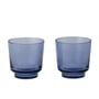 Muuto - Raise Trinkglas 20 cl, dunkelblau (2er-Set)