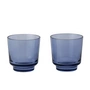 Muuto - Raise Trinkglas 20 cl, dunkelblau (2er-Set)