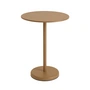 Muuto - Linear Steel Bistrotisch Outdoor, Ø 70 x H 95 cm, burnt orange