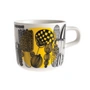 Marimekko - Oiva Siirtolapuutarha Becher mit Henkel 200 ml, weiß / schwarz / gelb