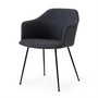 &Tradition - Rely HW35 Armlehnstuhl, schwarz / Kvadrat Re-Wool 198