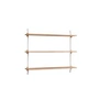 Moebe - Wall Shelving System Low, Eiche geölt / weiß