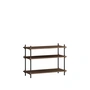 Moebe - Shelving System Low, Eiche dunkel geräuchert / schwarz