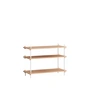 Moebe - Shelving System Low, Eiche geölt / weiß