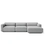 &Tradition - Develius Eck-Sofa, Konfiguration F, grau (Hallingdal 130)