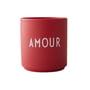 Design Letters - AJ Favourite Porzellan Becher, Amour / rot