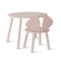 Nofred - Mouse Toddler Set (Stuhl und Tisch), Birke rosa lackiert