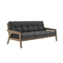 Karup Design - Grab Sofa, Kiefer carobbraun / anthrazit (511)