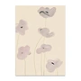 Paper Collective - White Vallmo Poster, 50 x 70 cm