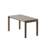 Muuto - Couple Couchtisch, 84 x 40 cm, 1 Plain, Eiche dunkel geölt / taupe