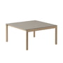  Muuto - Couple Couchtisch, 84 x 80 cm, 2 Plain, Eiche / taupe