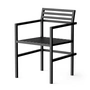 NINE - 19 Outdoors Dining Armchair, schwarz