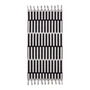 HKliving - 1965 Badetuch, 70 x 140 cm, schwarz / weiß