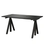 String - Works Schreibtisch, schwarz, Tischplatte 140 x 78 cm
