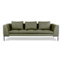 Nuuck - Rikke 3-Sitzer Sofa, 244 x 106 cm, grün (Enna Sage Green 1063)