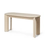 Ferm Living - Bevel Bank, 90 x 35 cm, Buche weiß geölt