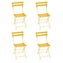 Fermob - Bistro Klappstuhl Metall, honig (4er-Set)