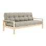 Karup - Knob Schlafsofa 130 x 190 cm, Kiefer natur / linen (914)