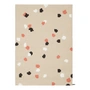 myfelt - Terra Sand Filzkugelteppich, 180 x 260 cm, beige / weiß / coral / anthrazit