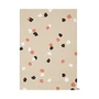 myfelt - Terra Sand Filzkugelteppich, 120 x 170 cm, beige / weiß / coral / anthrazit