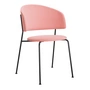 OUT Objekte unserer Tage - Wagner Dining Chair, schwarz / Vidar by Kvadrat/Raf Simons (4 622 rosa)	