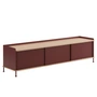 Muuto - Enfold Sideboard, 186 x 48 cm, Eiche / deep red