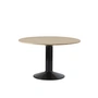 Muuto - Midst Esstisch, Ø 120 cm, Eiche geölt / schwarz