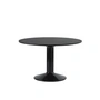 Muuto - Midst Esstisch, Ø 120 cm, Linoleum schwarz / schwarz