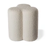POLSPOTTEN - Clover Hocker, Ø 45 x H 37 cm, Boucle / ecru