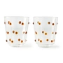 POLSPOTTEN - Nob Trinkglas, H 10 cm, gelb (2er-Set)