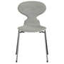 Fritz Hansen - Ant 3101 Stuhl, weiß / grau (Hallingdal 0110 ) / Esche lackiert weiß / verchromt