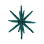 House Doctor - Spike Ornamente, Ø 12 cm, grün mit Glitzer