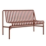 HAY - Palissade Dining Bench ohne Armlehnen, iron red