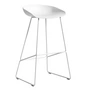 HAY - About A Stool AAS 38 Barhocker H 85, white 2.0 (Kunststoffgleiter)