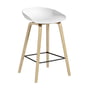Hay - About A Stool AAS 32 H 75 cm, Eiche geseift / Stahl schwarz / white 2.0