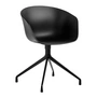 HAY - About A Chair AAC 20, black 2.0 (Kunststoffgleiter)