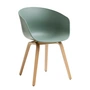 HAY - About A Chair AAC 22, Eiche lackiert / fall green 2.0 (Kunststoffgleiter)