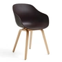 HAY - About A Chair AAC 222, Eiche lackiert / raisin 2.0 (Kunststoffgleiter)
