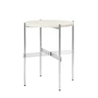 Gubi - TS Couchtisch Ø 40 cm, poliert / Travertin weiß