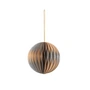 Broste Copenhagen - Christmas Ball Deko-Anhänger, Ø 9 cm, silver / indian tan