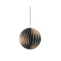 Broste Copenhagen - Christmas Ball Deko-Anhänger, Ø 9 cm, indian tan / deep forest