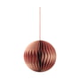 Broste Copenhagen - Christmas Ball Deko-Anhänger, Ø 13 cm, pompeian red / dusty pink