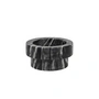 Mette Ditmer - Marble Kerzenhalter, low, schwarz / grau