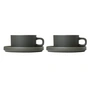 Blomus - Pilar Teetasse mit Untertasse, agave green (4-tlg.)